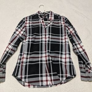 Express modern fit button down shirt